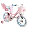 thumbnail image 1 of RULLY 18" Daisy Bike for Age 5 6 7 8 9 Year old Toddlers and Girls, Retro Style in Pink, 1 of 8