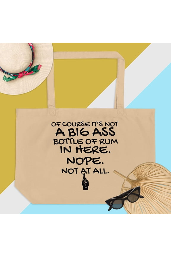 RUM THEMED/ALCOHOL THEMED FUNNY TOTE BAG