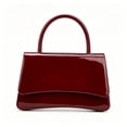 thumbnail image 1 of RUMANLAND Women's Glossy Patent Leather Top Handle Handbag, Vintage Evening Shoulder Purse for Party, Wedding and Daily Wear, 1 of 8