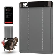 RUN-CHICKEN Door GIANT (Gray) - Automatic Turkey Coop Door Opener with Timer