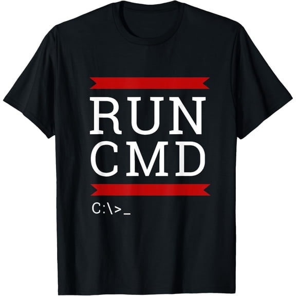 RUN CMD Tshirt- Funny Software Programmer Coder shirt T-Shirt