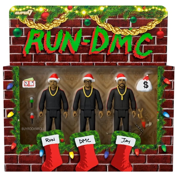 RUN DMC Collectible 2022 Super7 RUN DMC ReAction Holiday Figures 3-Pack NM-MT*