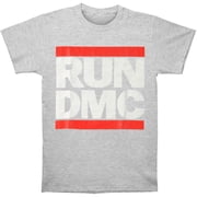 RUN DMC Men's Logo Slim-Fit T-Shirt Grey M