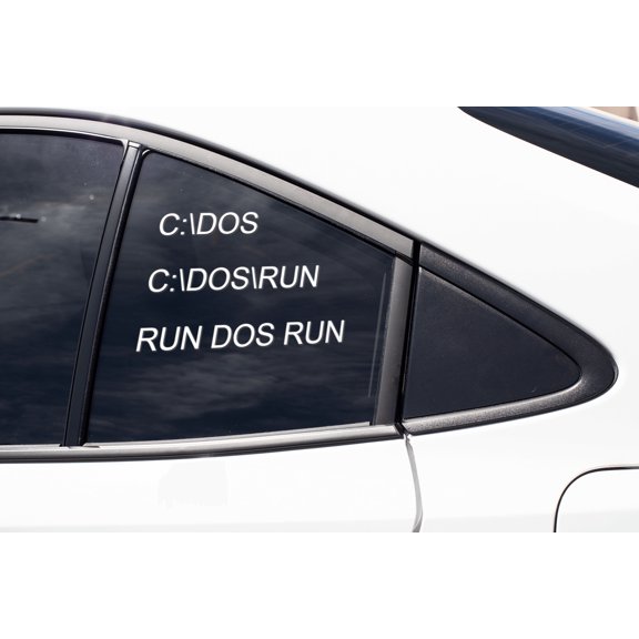 RUN DOS RUN - Vinyl decal