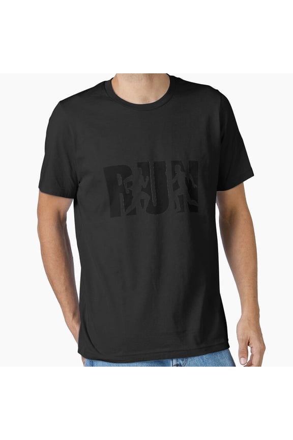 RUN Men Essential Workout Gym Motivation Apparel Gift Present Unisex T-Shirt, up to Size 5XL