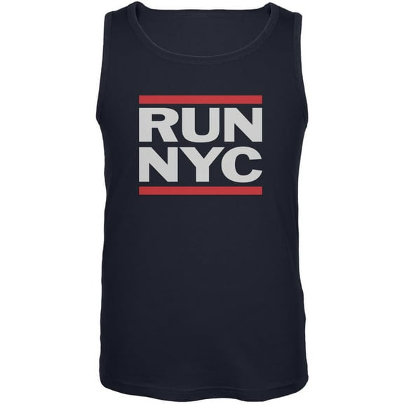RUN NYC Navy Adult Tank Top - Small