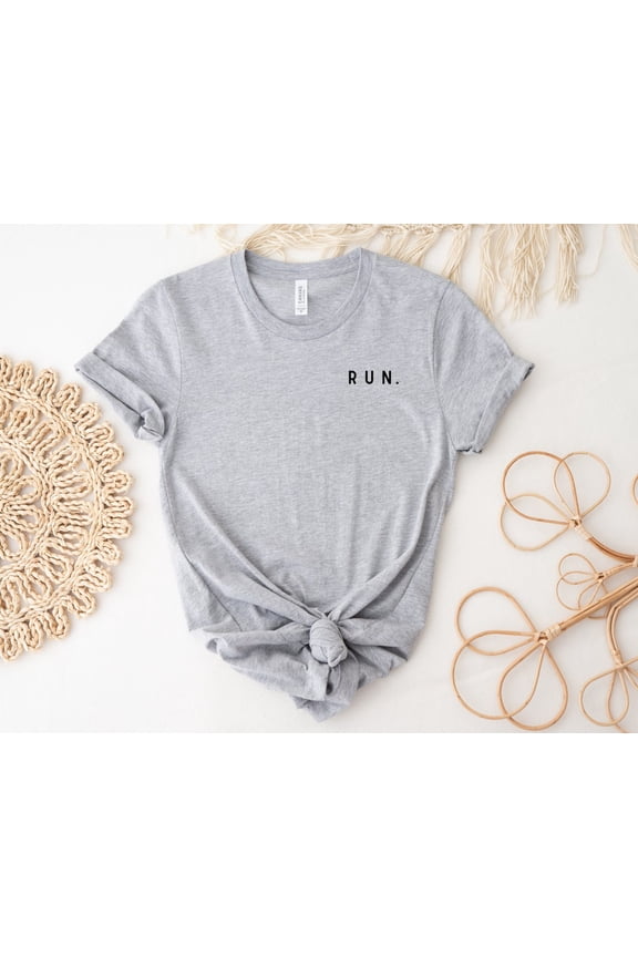 RUN. Shirt, RUN T-shirt, Minimalist Running Tee, Running Top, Runner Gift, Marathon Gift, Running Clothes, Marathon Shirt, Runner Shirt SWEATSHIRT All Size S-5XL
