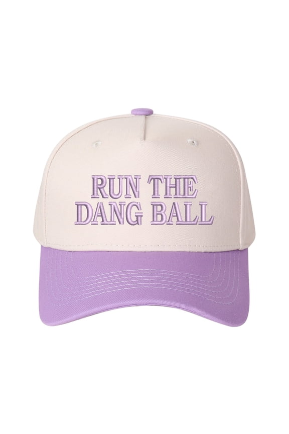RUN THE DANG BALL Embroidered Patchwork Trucker Cap | Adjustable Unisex Snapback, Hustle Essential