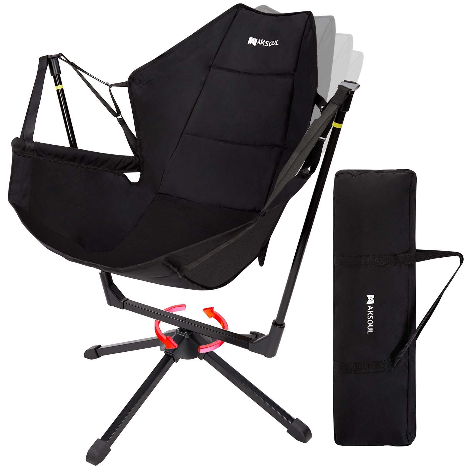 RUNACC Hammock Camping Chair Folding Rocking Chair Outdoor Rotatable