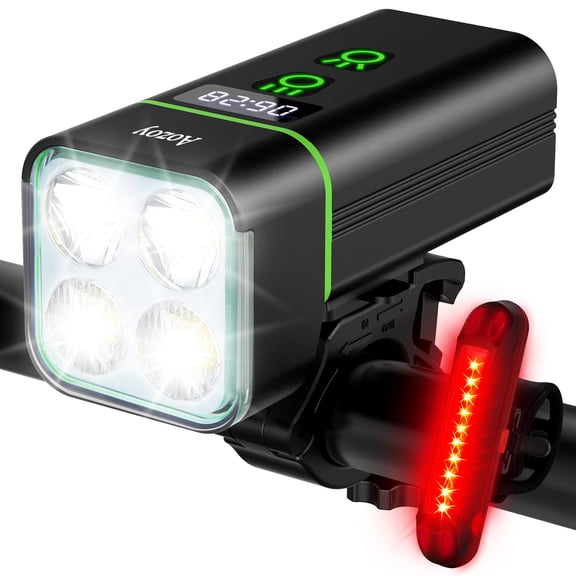 RUNACC Bike Light Front and Back for Night Riding Ultra Bright USB Rechargeable Bicycle Lights Set 6+4 Light Modes LED Headlight Taillight Cycling Accessories