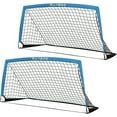 thumbnail image 1 of RUNBOW 6' x 4' Portable Kids Soccer Goal Foldable Soccer Net for Backyard Practice, 2 Pack, 1 of 8