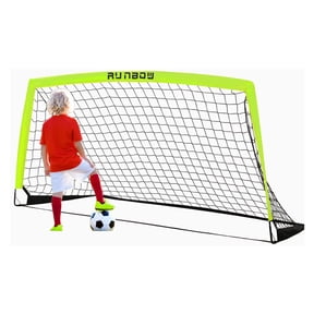 RUNBOW 6x4 ft Portable Kids Soccer Goal for Backyard Practice Soccer Net with Carry Bag