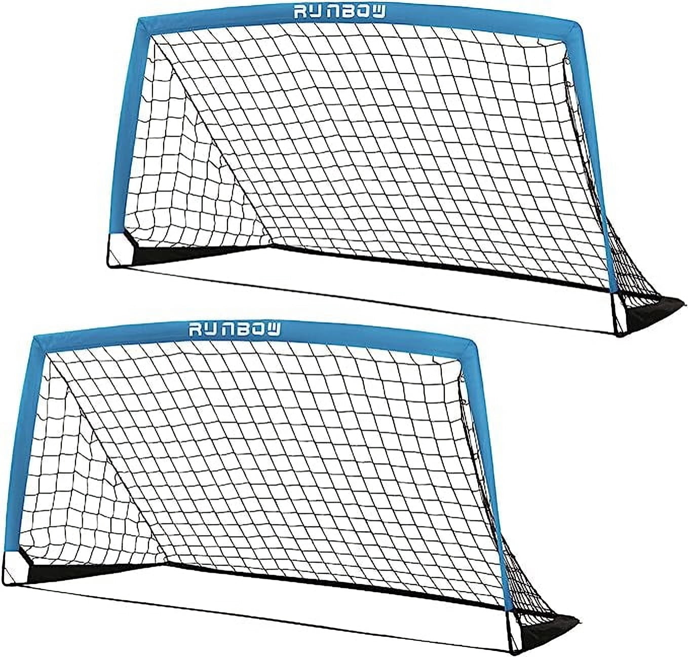 Soccer Goals For Backyard, Soccer Net 2 Of 6X4 / 4X3 Ft Portable