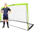 thumbnail image 1 of RUNBOW 9x5 ft Portable Kids Soccer Goal for Backyard Adult Junior Large Practice Soccer Net with Carry Bag (9x5FT, 1 Pack, Light Yellow), 1 of 6