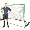 thumbnail image 1 of RUNBOW 9x5 ft Portable Kids Soccer Goal for Backyard Goals Adult Junior Soccer Net with Carry Bag, 1 of 7