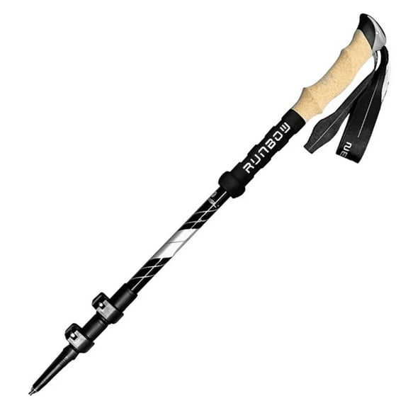 RUNBOW Outdoor Trekking Pole Aluminum Alloy Hiking Pole Ultra-Light Telescopic Outer Locking Travel Hiking Pole