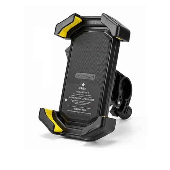 RUNDEER Ebike Phone Holder, Motorcycle & Bicycle Handlebar Mount with Security Lock, Shockproof Design, 360° Rotation