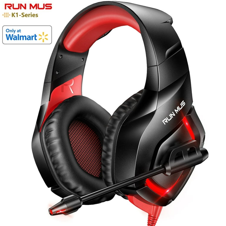 RUNMUS Gaming Headset, Surround Sound, Noise Cancelling Mic - Main Image