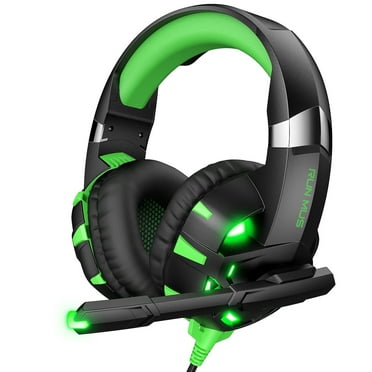 RUNMUS K2 Gaming Headset, Gaming Headphone with 7.1 Surround Sound Stereo, Xbox One Headset with Noise Canceling Mic & LED Light, Compatible with PC, PS4, PS5, Nintendo Switch