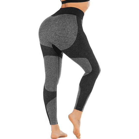 RUNNING GIRL Women Butt Lift Seamless Yoga Leggings High Waisted Workout Pants M