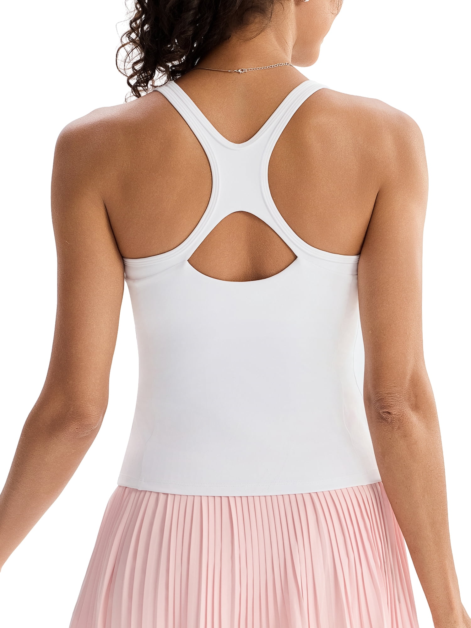 RUNNING GIRL Women’s Workout Tank Top Longline Racerback Open Back Sleeveless Athletic Top for Yoga… — $20.39 (15% off)