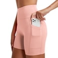thumbnail image 1 of RUNNING GIRL Women’s High Waisted Biker Shorts with Side Pockets, Tummy Control Stretch Workout Shorts for Yoga Gym Running, 1 of 6