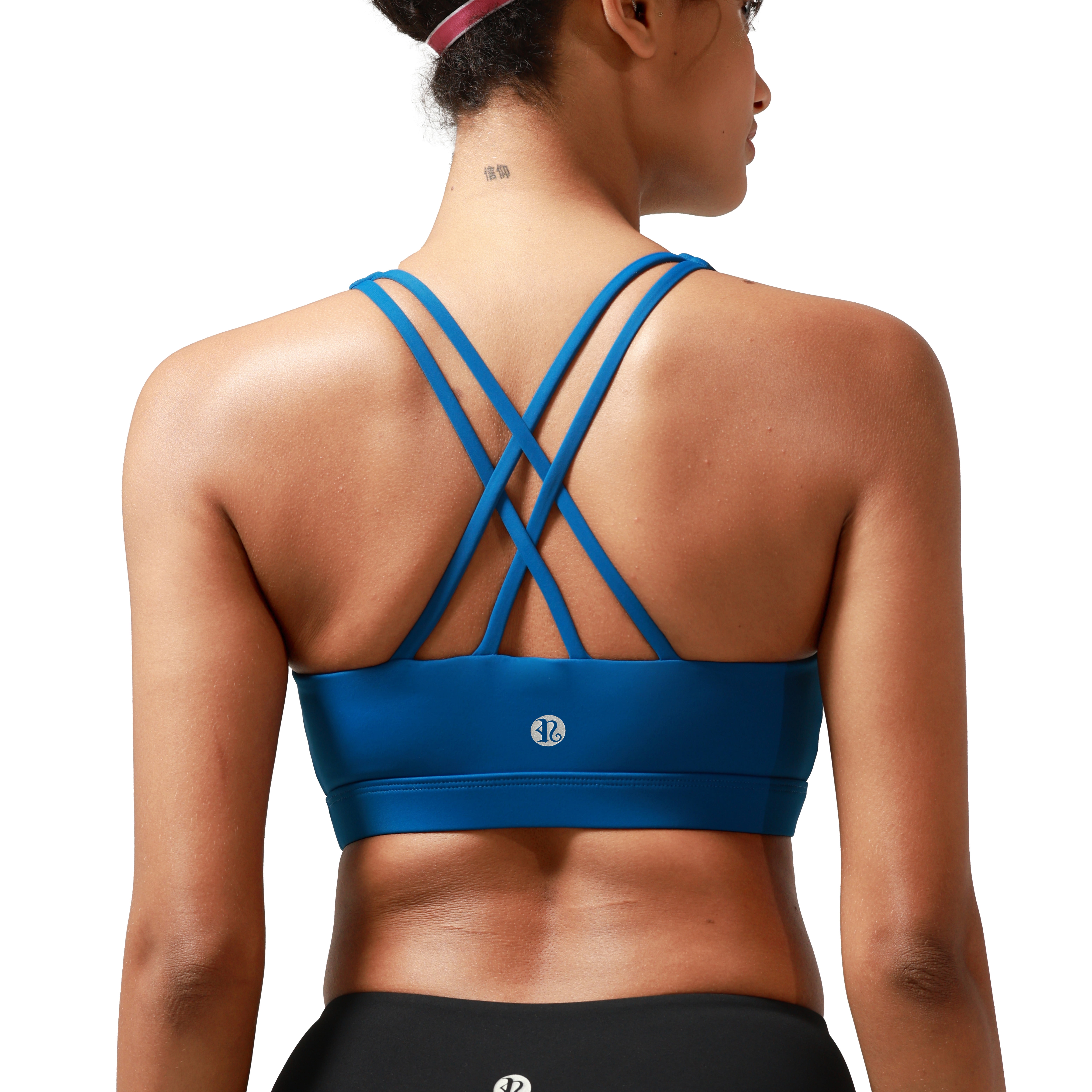 RUNNING GIRL Women’s Medium Support Sports Bra Cross Back Workout Bra with Removable Pads — $18.68 (15% off)