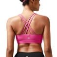 thumbnail image 1 of RUNNING GIRL Women’s Medium Support Sports Bra Cross Back Workout Bra with Removable Pads, 1 of 5