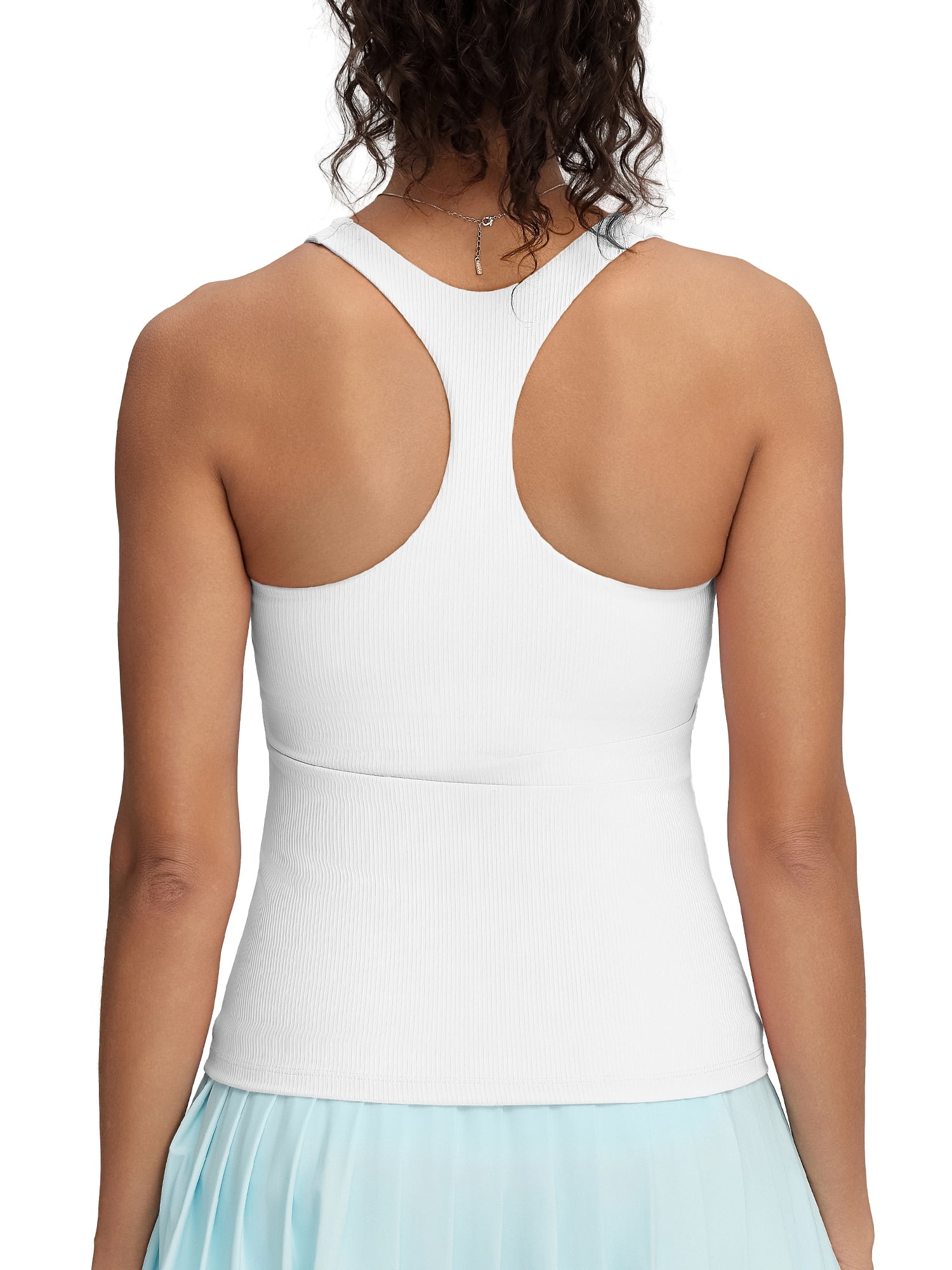 RUNNING GIRL Women’s Racerback Workout Tank Top with Built-in Bra Longline Ribbed Athletic Yoga Top… — $17.33 (28% off)