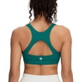 thumbnail image 1 of RUNNING GIRL Women’s Sports Bra Medium Support Racerback Open Back Workout Bra with Fixed Cups, 1 of 5