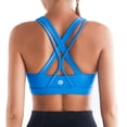 thumbnail image 1 of RUNNING GIRL Sports Bras for Women,Padded Strappy Sports Bras Criss-Cross Back Medium Support Sports Bras with Removable Cups, 1 of 6