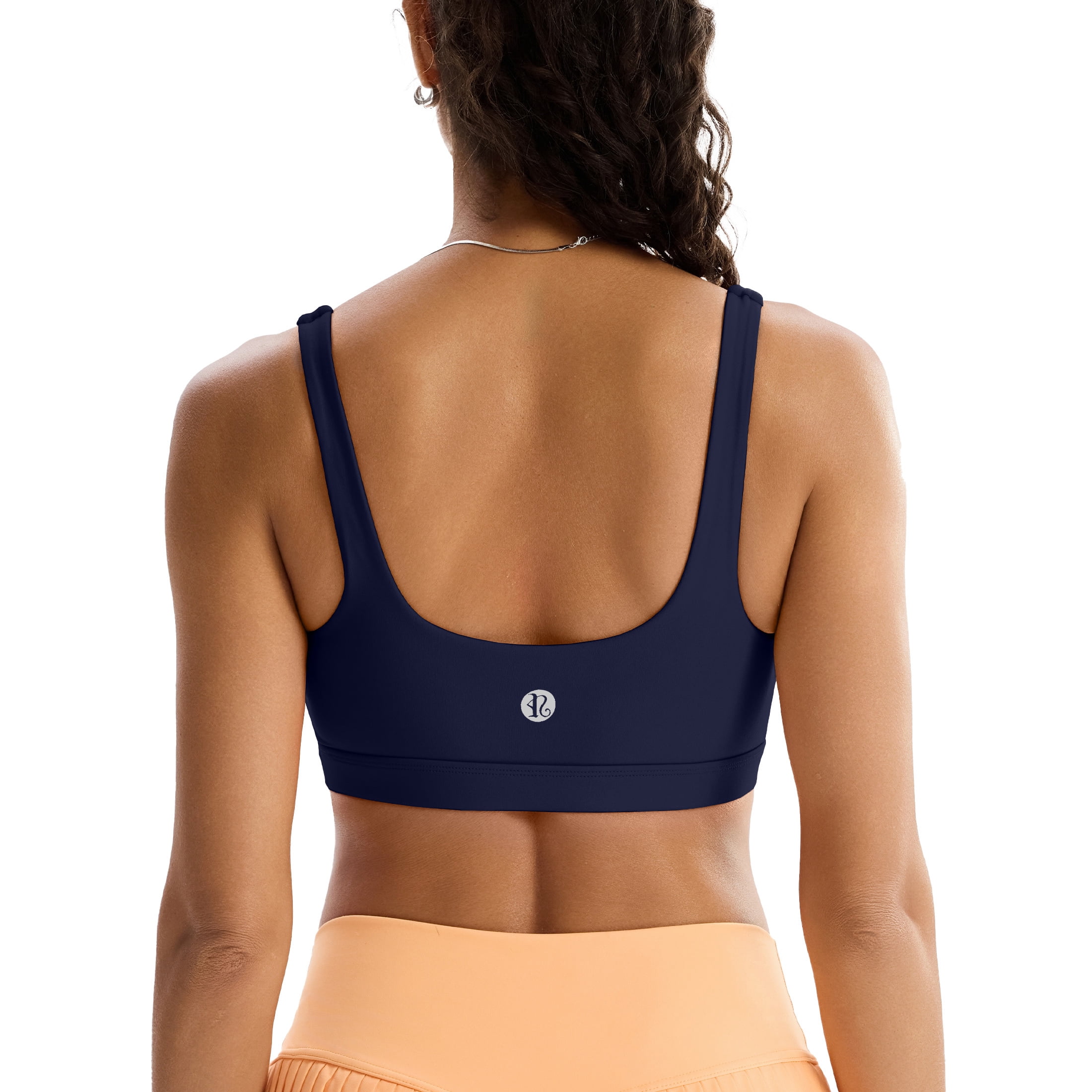 RUNNING GIRL Women’s Medium Support Sports Bra Square Neck Padded Workout Bra with Removable Pads… — $19.54 (11% off)
