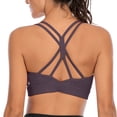 thumbnail image 1 of RUNNING GIRL Women’s Strappy Sports Bra Medium Support – Criss Cross Back Yoga Bra with Removable Pads, 1 of 5