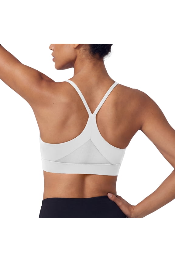 Women’s Sports Bra Medium Support Y Back Racerback Yoga Bra Removable Pads for Gym Running
