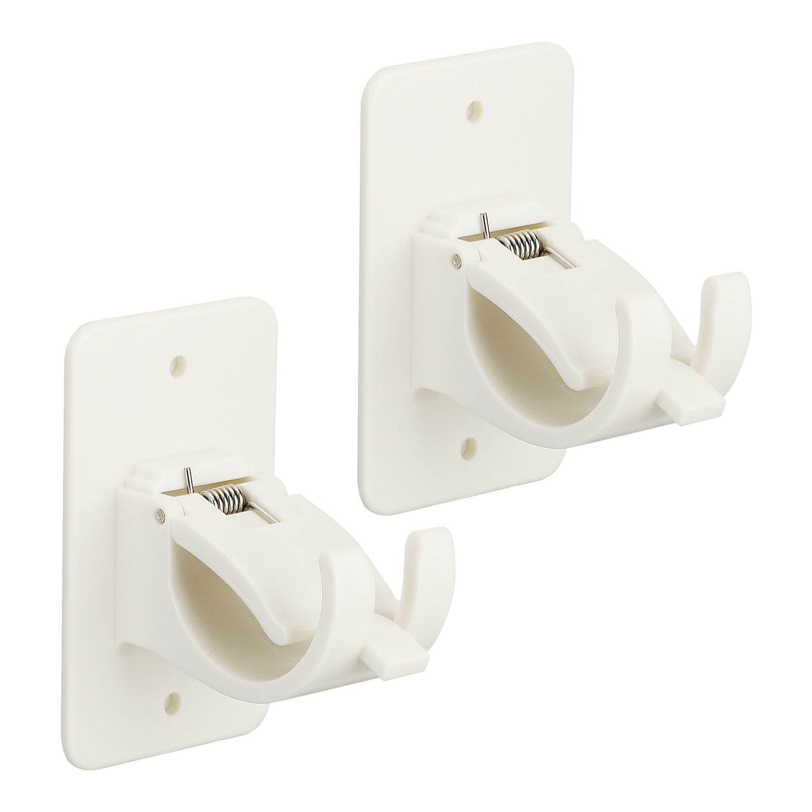 RUNOLIG 2pcs Self Adhesive No Drill Curtain Rod Bracket, Universal