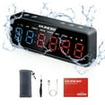 thumbnail image 1 of RUNOW Gym Timer, Rechargeable Interval Timer with Magnetic for Boxing, Tabata, HIIT, EMOM, Countdown/up, Stopwatch, Waterproof Workout Fitness Clock for Home Gym, 1 of 10