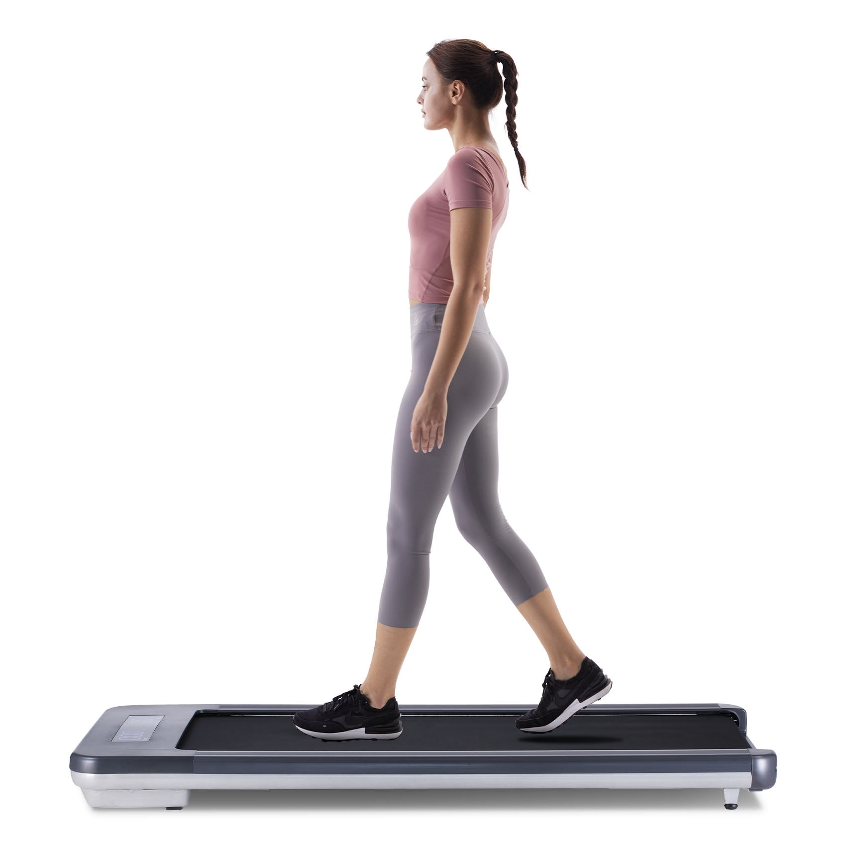 RUNOW Walking Pad, Under Desk Treadmill with 48*17.7 Running Area, Portable Treadmills with LED Display and Remote Control, 1.75HP Installation-Free Walking Pad Treadmill for Home and Office