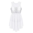 thumbnail image 1 of RUNQHUI Girl' Big Kids Shoulder Straps Dance Competition Leotard Tutu Dresses Sequins Camisole White 14, 1 of 7