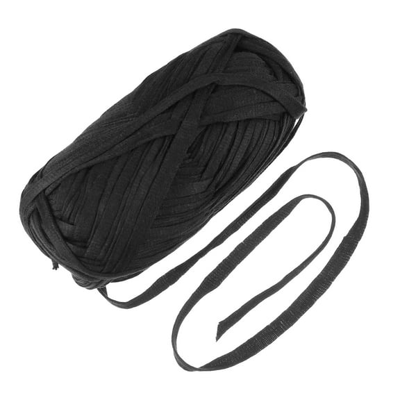RUNROTOO 1 Roll Black Acrylic Knitting Cord for Home Decoration Carpets Pendants