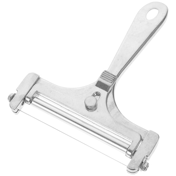 RUNROTOO 1 Set Cheese Slicers with Wire for Block Cheese 5.89X4.72X0.39In Stainless Steel Kitchen Tools