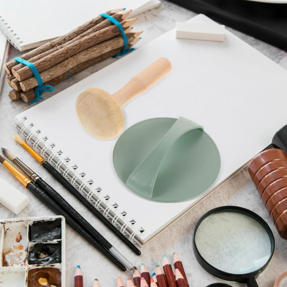 RUNROTOO 1 Set Printmaking Board And Ink Rollers For Wood Carving And Inking Artistic Projects