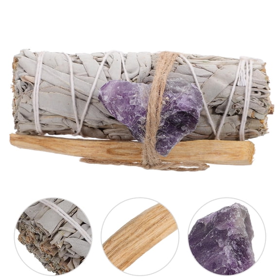 RUNROTOO 1 Set Scented Sticks Amethyst And Wood Sage Aroma For Purifying Ceremonial Rituals In Living Room