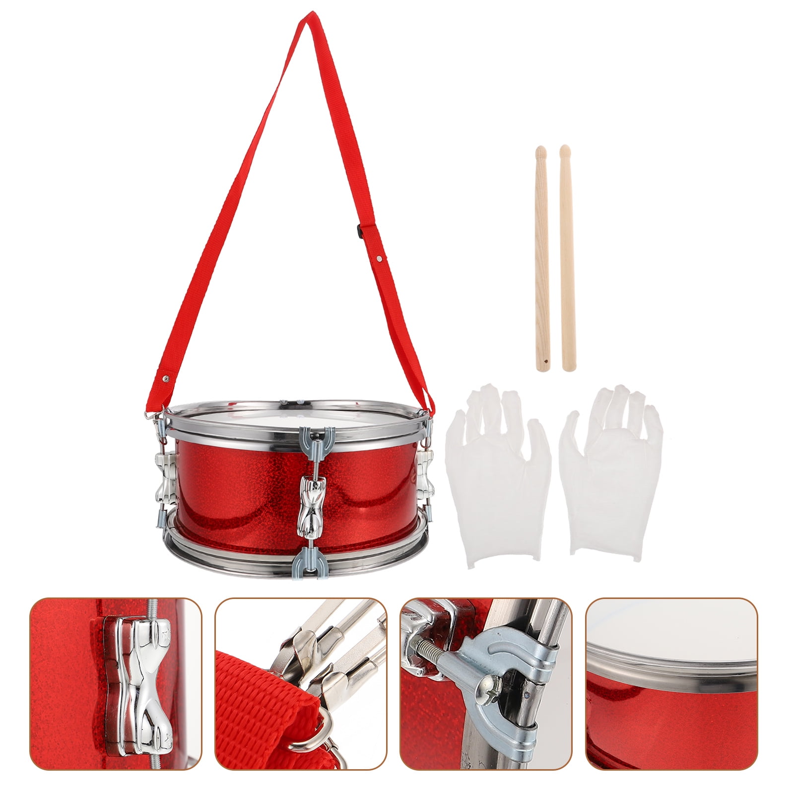 RUNROTOO 1 Set Snare Drum Percussion For Music Education Safe And Durable Design For Performances And Skill Development