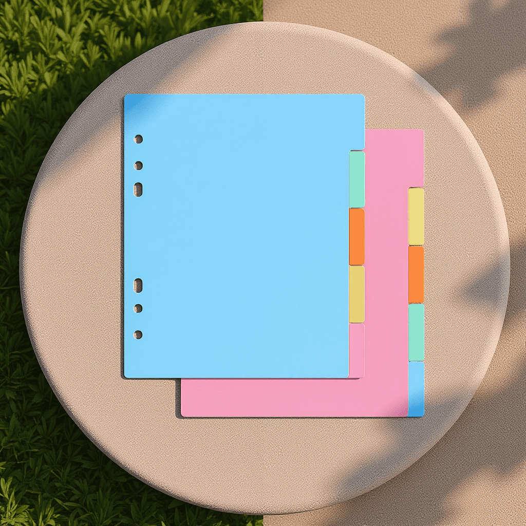RUNROTOO 10 Pcs Recipe Categorization Dividers Assorted Color ...