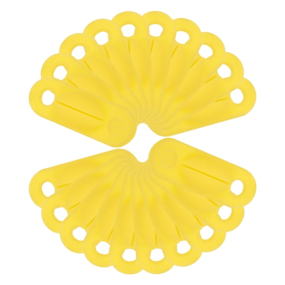 RUNROTOO 100Pcs Badminton Racket String Protector Plastic Rectangular Tubing for Shock Reduction