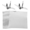 thumbnail image 1 of RUNROTOO 100Pcs Sheets Origami Paper Silver 3.9X3.9X0.04In For Teachers And Parents, 1 of 8