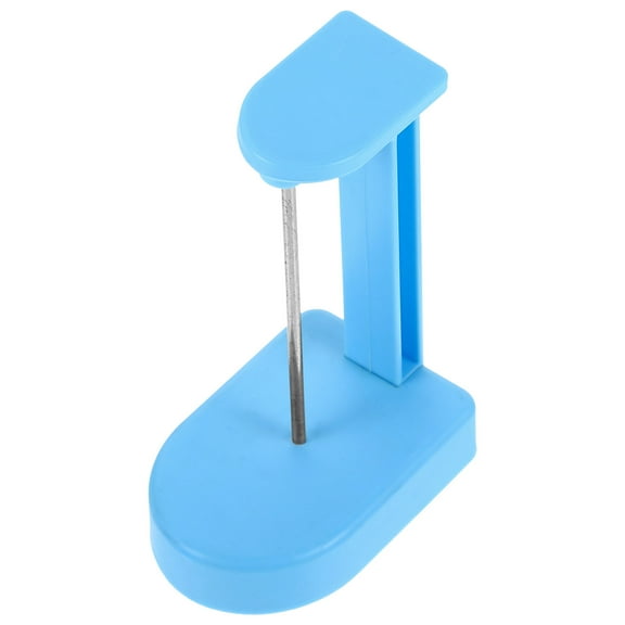 RUNROTOO 1Pack Blue Iron Desk Receipt Spike for Business Users 4.3x2.9x2.0in