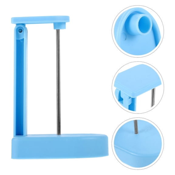 RUNROTOO 1Pack Blue Iron Desk Receipt Spike for Business Users 4.3x2.9x2.0in