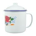 thumbnail image 1 of RUNROTOO 1Pc Vintage Mug Water Cup in White Color Heat Resistant Iron for Home Office, 1 of 8