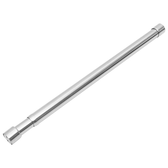 RUNROTOO 1Pcs Closet Rod Silver Adjustable Round Stainless Steel for Hanging Clothes 48-80Cm Home Use